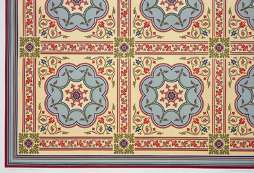 Desenhos de estilo medieval para chefes de tecto, de &39;The Practical Decorator and Ornamentalist&39;, de George Ashdown Audsley, 1892
